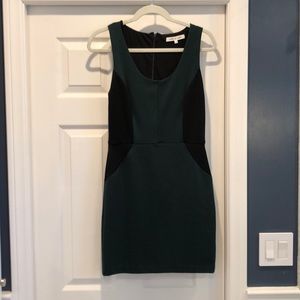 Black and green dress